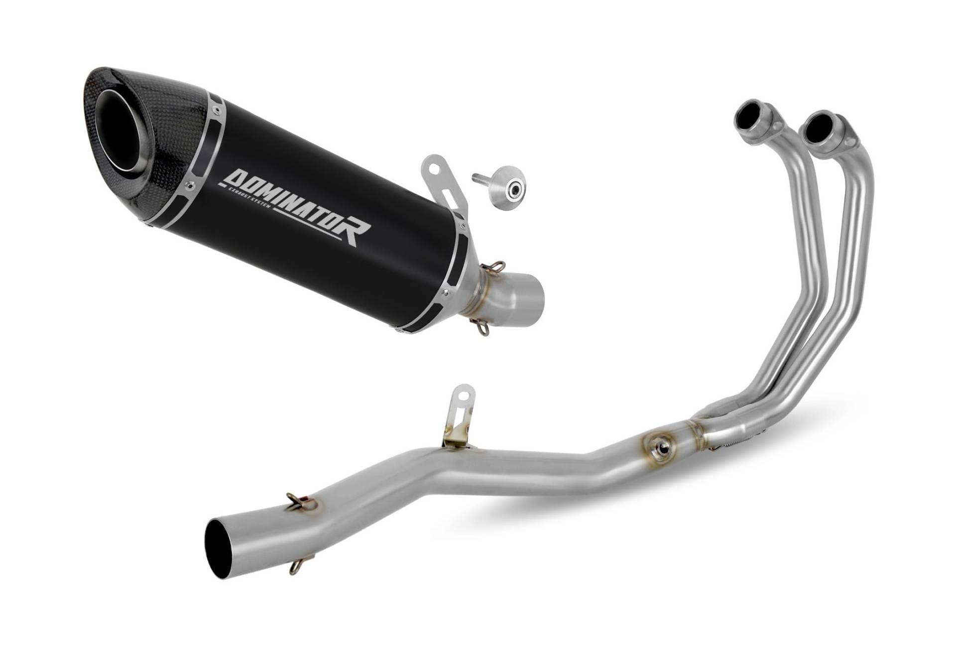 DOMINATOR Auspuffanlagen Schalldämpfer HP8 BLACK kompatibel mit YZF - R3 2022 von DOMINATOR EXHAUST SYSTEM