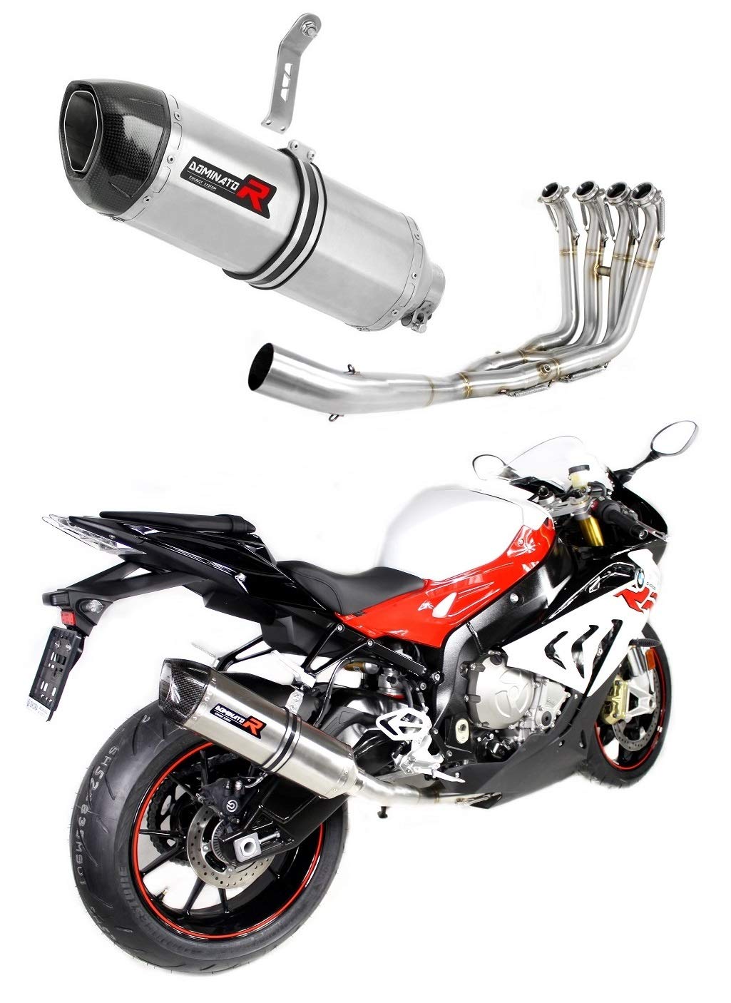 DOMINATOR Auspuffanlagen Schalldämpfer HP1 kompatibel mit S1000RR 2017-2018 von DOMINATOR EXHAUST SYSTEM