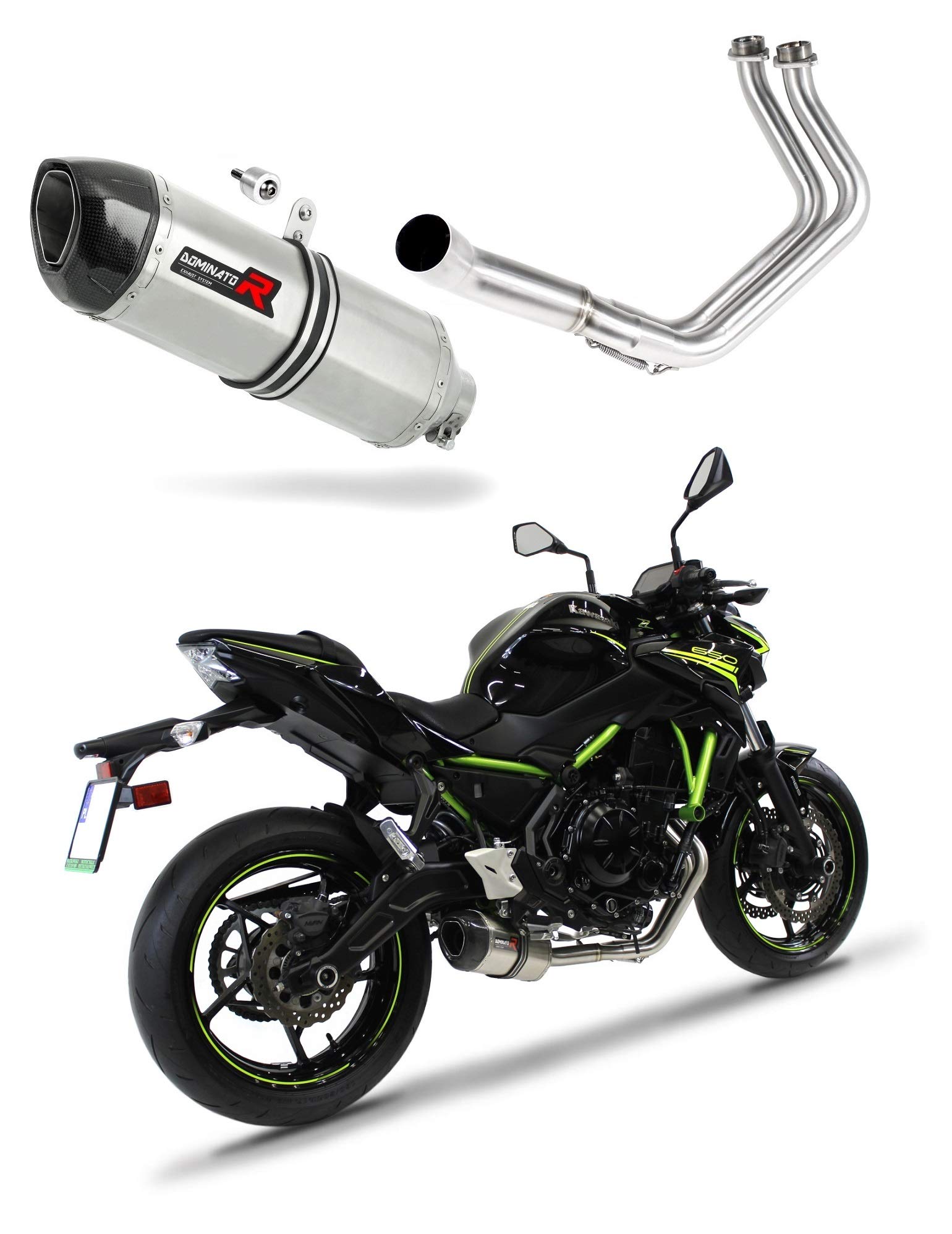 DOMINATOR Auspuffanlagen Schalldämpfer HP1 kompatibel mit Z650 2017-2023 von DOMINATOR EXHAUST SYSTEM