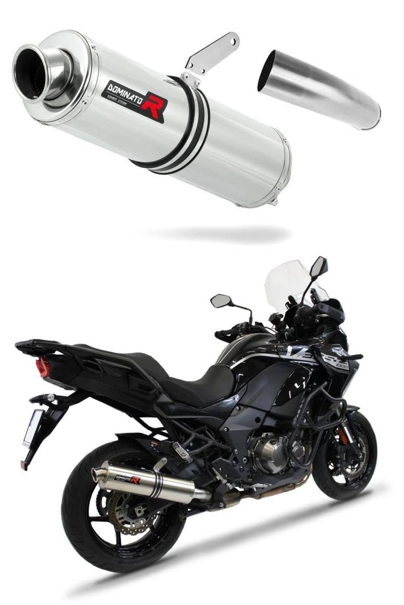 DOMINATOR EU zugelassener Auspuff Endschalldämpfer ST kompatibel mit VERSYS 1000 2019-2024 von DOMINATOR EXHAUST SYSTEM