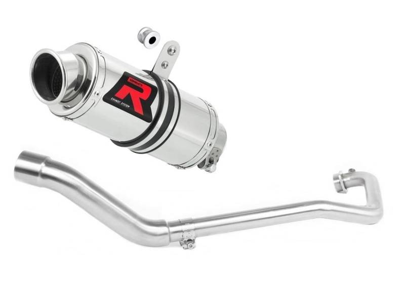 DOMINATOR Komplette Linie Auspuffkrümmer Schalldämpfer GP1 kompatibel mit GSX R 125 2017-2019 von DOMINATOR EXHAUST SYSTEM