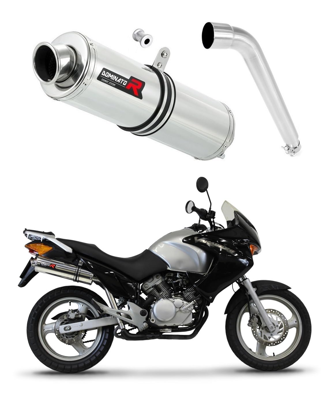 DOMINATOR Schalldämpfer Auspuff ST kompatibel mit XL 125 V VARADERO 2001-2006 von DOMINATOR EXHAUST SYSTEM