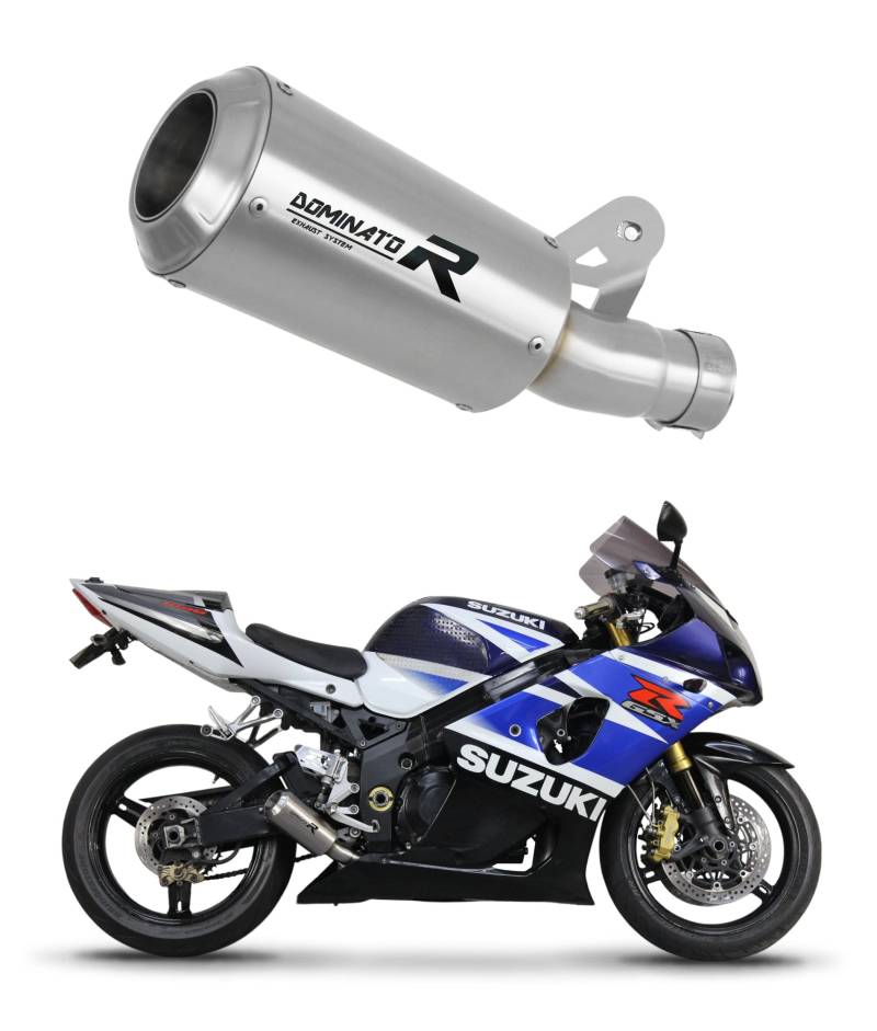 Dominator GPS-Auspuff kompatibel mit GSXR 1000 K1 - K4 2001-2004 von DOMINATOR EXHAUST SYSTEM