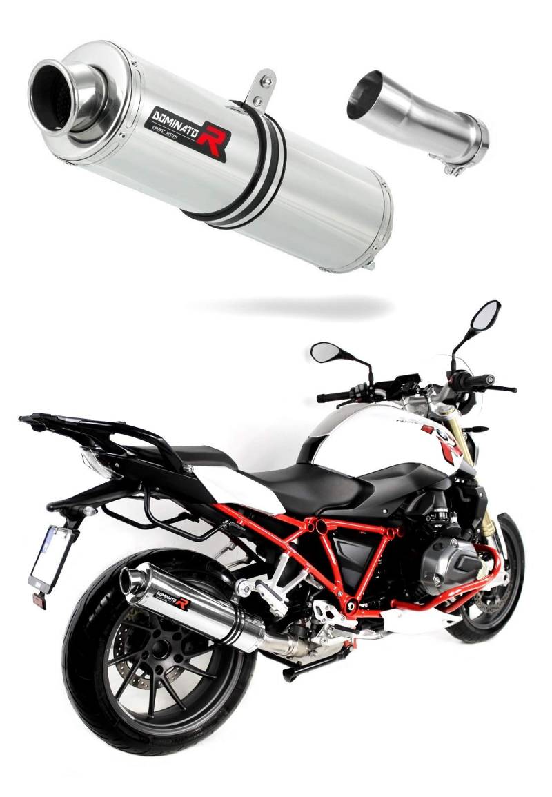 R 1200 R Auspuff rund Endschalldämpfer Dominator Exhaust Racing Slip-on 2015 2016 2017 2018 von DOMINATOR EXHAUST SYSTEM