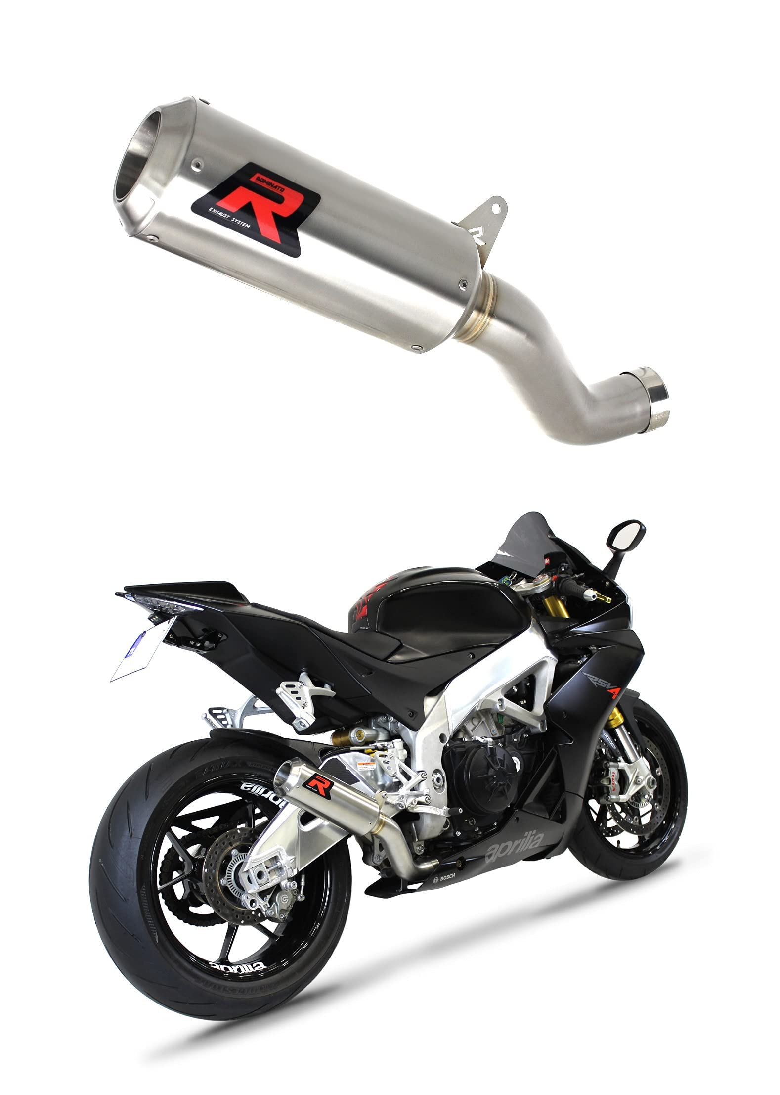 RSV4 R APRC Factory Exhaust GP Dominator Racing Auspuff Schalldämpfer 2011-2015 von DOMINATOR EXHAUST SYSTEM