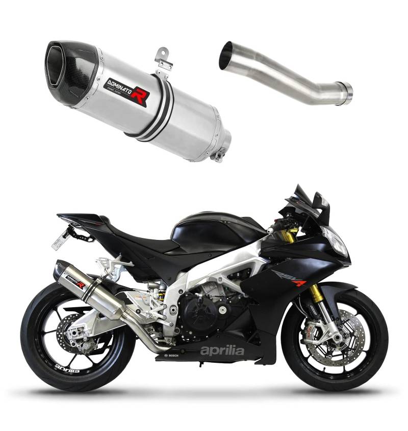 RSV4 R APRC Factory Exhaust HP1 Dominator Racing Auspuff Endschalldämpfer 2011-2015 von DOMINATOR EXHAUST SYSTEM