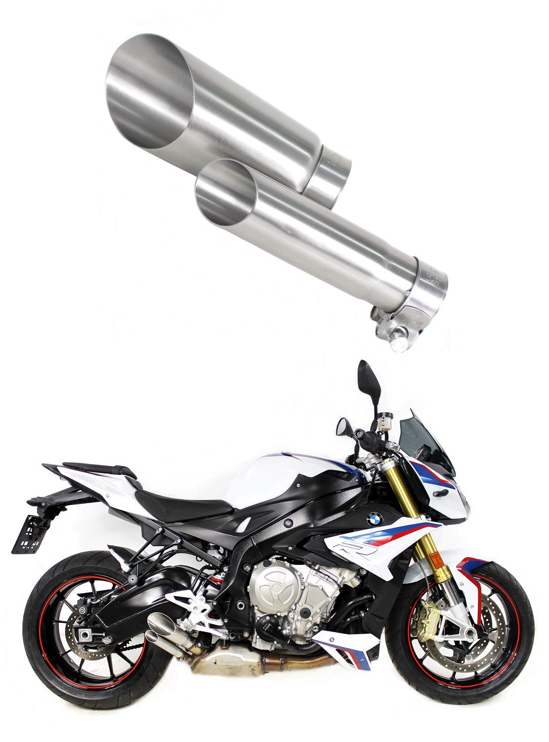 S 1000 R Auspuff GP III Endschalldämpfer Dominator Exhaust Racing Slip-on 2017 2018 2019 2020 von DOMINATOR EXHAUST SYSTEM