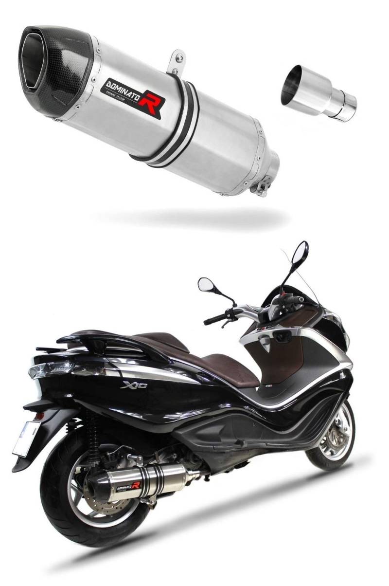 X10 125 Auspuff HP1 Endschalldämpfer Dominator Exhaust Racing Slip-on 2012 2013 2014 2015 2016 von DOMINATOR EXHAUST SYSTEM