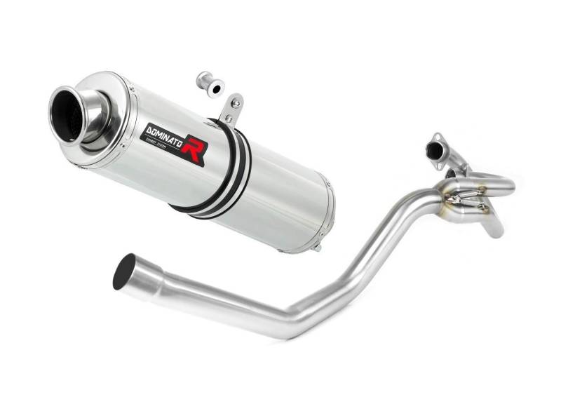 XT 660 R Schalldämpfer rund + Dominator Auspuffkrümmer Exhaust Racing 2004 2005 2006 2007 2008 2009 2010 2011 2012 2013 2014 von DOMINATOR EXHAUST SYSTEM