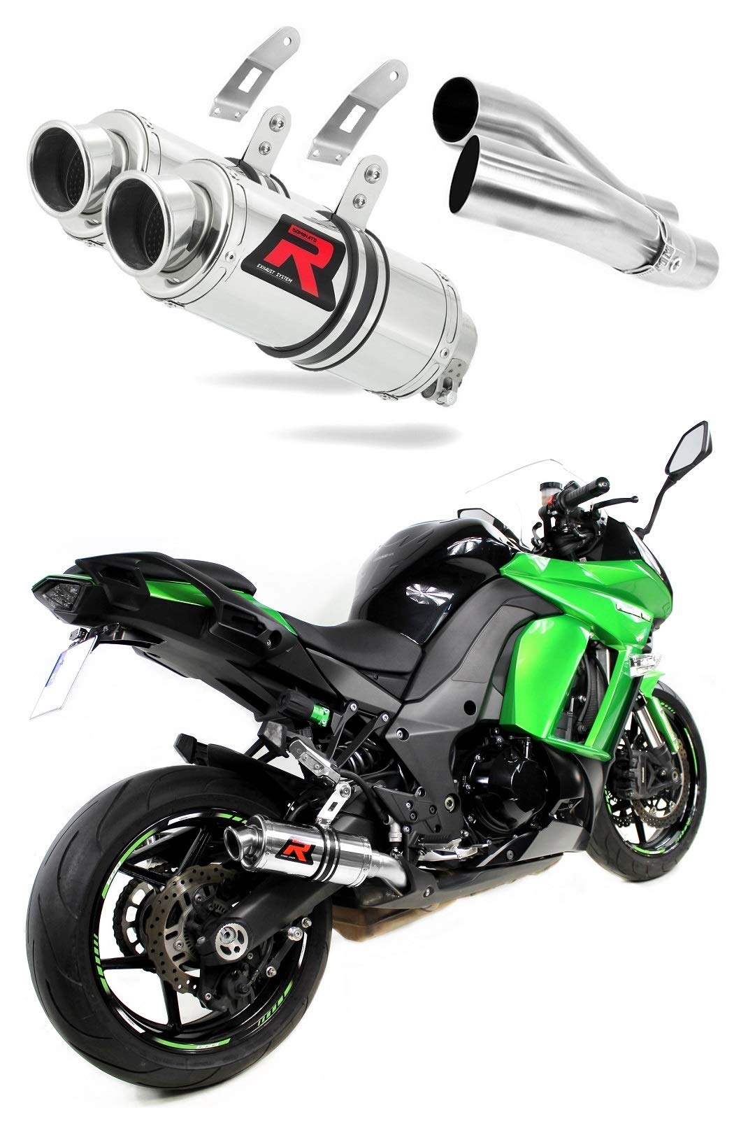 Z1000 Z 1000 SX Auspuff GP I Schalldämpfer Dominator Exhaust Racing Slip-on 2014 2015 2016 von DOMINATOR EXHAUST SYSTEM