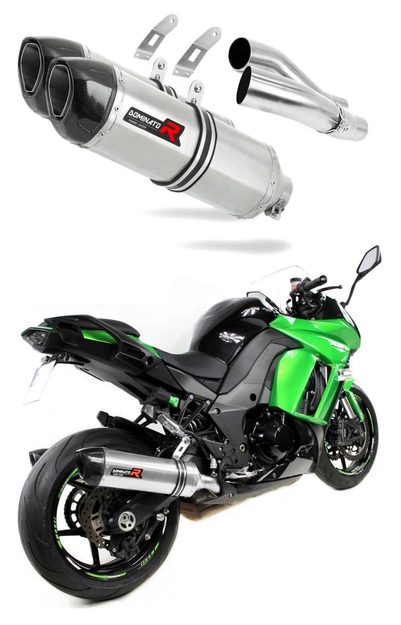 Z1000 Z 1000 SX Auspuff HP1 Carbon Endschalldämpfer Dominator Exhaust Racing Slip-on 2014 2015 2016 von DOMINATOR EXHAUST SYSTEM