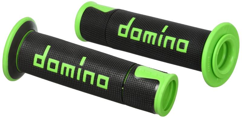 Griffe Satz Domino ON ROAD RACING GRIPS A450 schwarz/grün von DOMINO