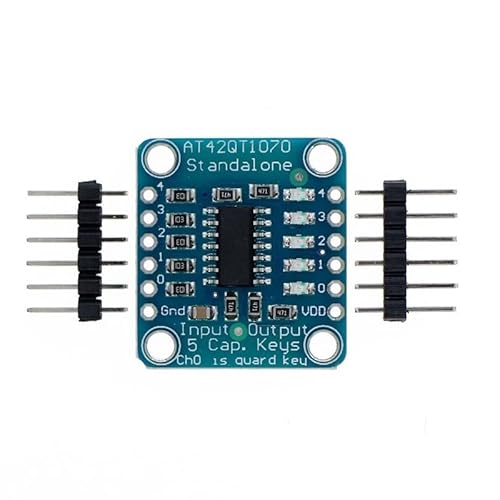 5-Pad Capacitive Screen Touch Sensor Module, MRS090A AT42QT1070 5CH Kapazitives Bildschirm-Touch-Sensor-Modul für AVR STM32 von DONGKER