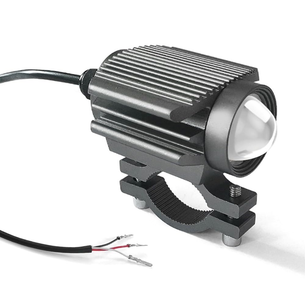 DONGKER Motorrad Scheinwerfer, DC12-80V 3600LM 10W LED Zusatzscheinwerfer für Motorräder mit 6 ultrahelle Chips für effiziente Wärmeableitung, IP67 Wasserdicht von DONGKER