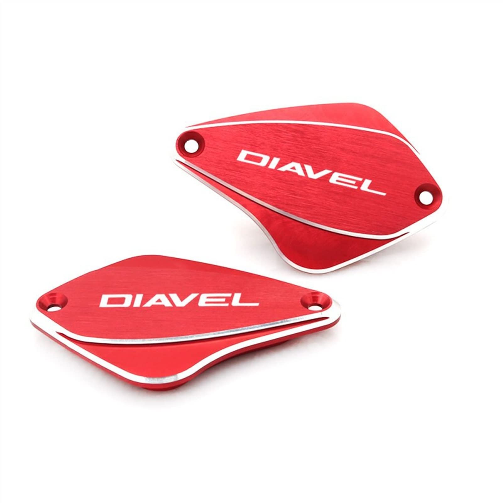 HAAR Deckel Für Bremsflüssigkeitsbehälter, Für DUCATI DIAVEL 11-15 XDiavel S Diavel 1260 1200 CARBON STRADA AMG Öldeckel Motorrad (Color : Red) von DOOKA