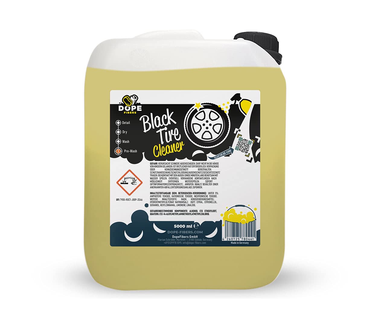 DOPE FIBERS BlackTireCleaner Reifenreiniger (5000ml) von DOPE FIBERS