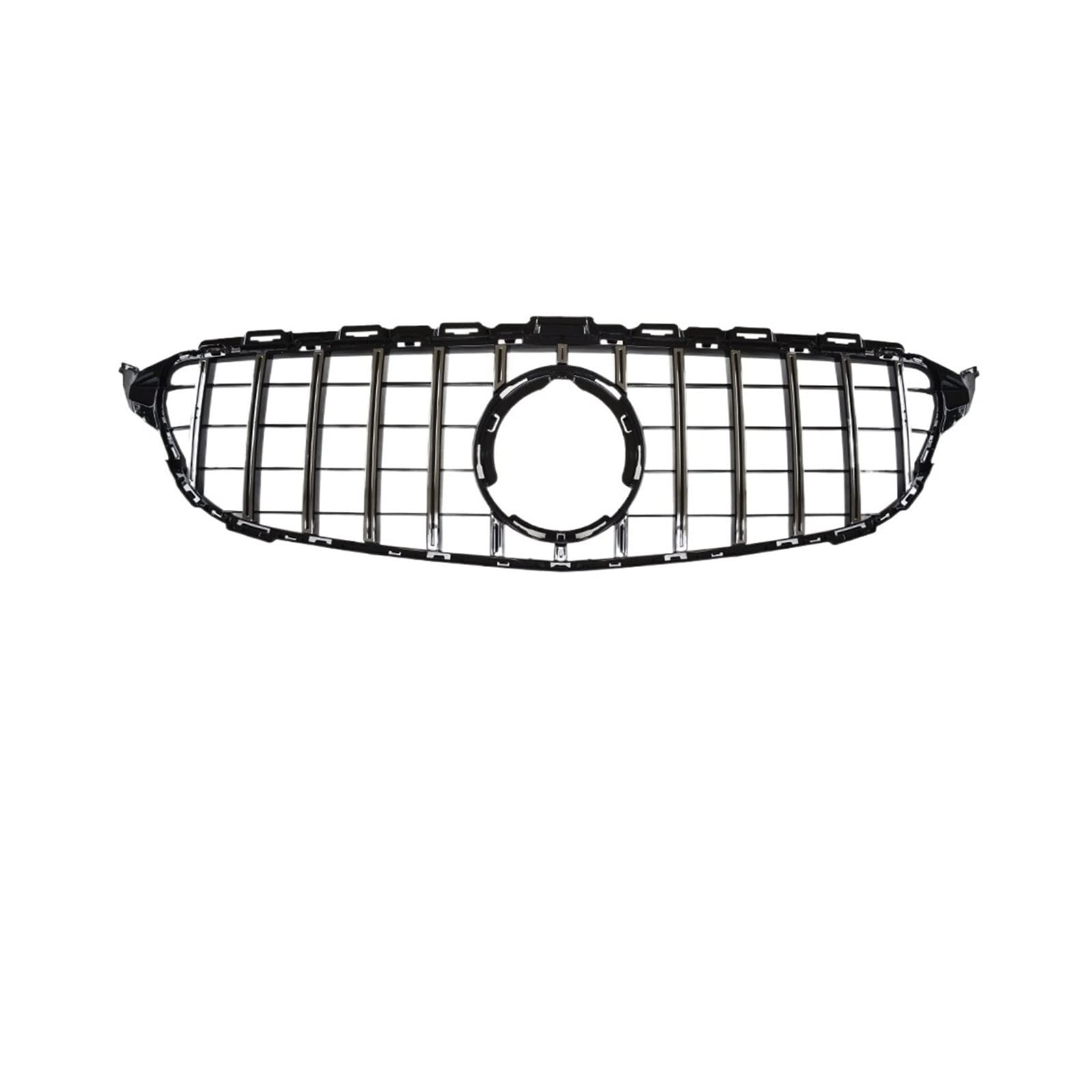 2015-18,19+ C450 C250 C180 C200 C220 Diamond Front Grille And GT Grile For C Class W205 C63 Grille(2019- Chrome Silvery) von DOPQNYLZW