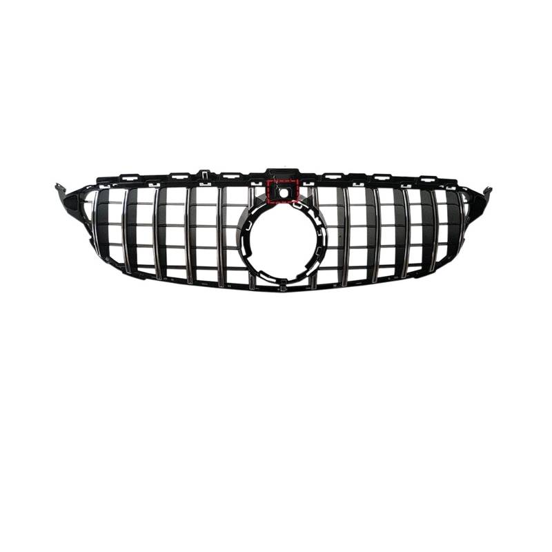 2015-18,19+ C450 C250 C180 C200 C220 Diamond Front Grille And GT Grile For C Class W205 C63 Grille(2019-Silver With Cam) von DOPQNYLZW