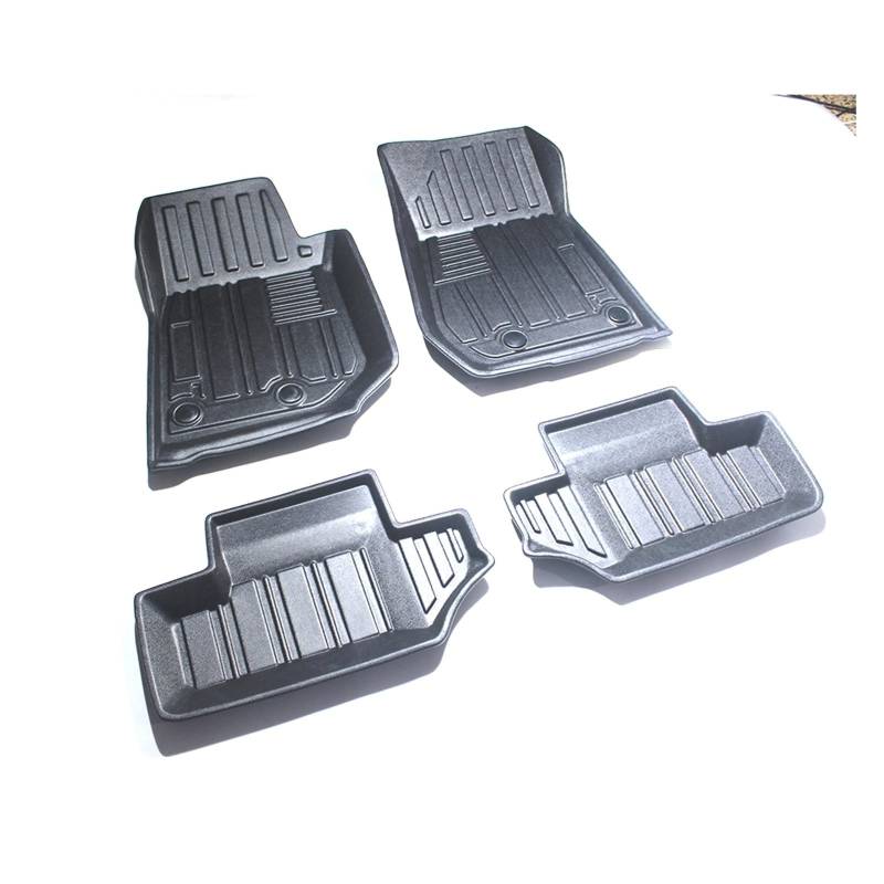 3 Stück/Set Schwarz TPE Auto Fußmatten kompatibel mit Jeep JK 3D Food Pad Voll umschlossen Allwetter-Bodenmatte(2 Türen) von DOPQNYLZW