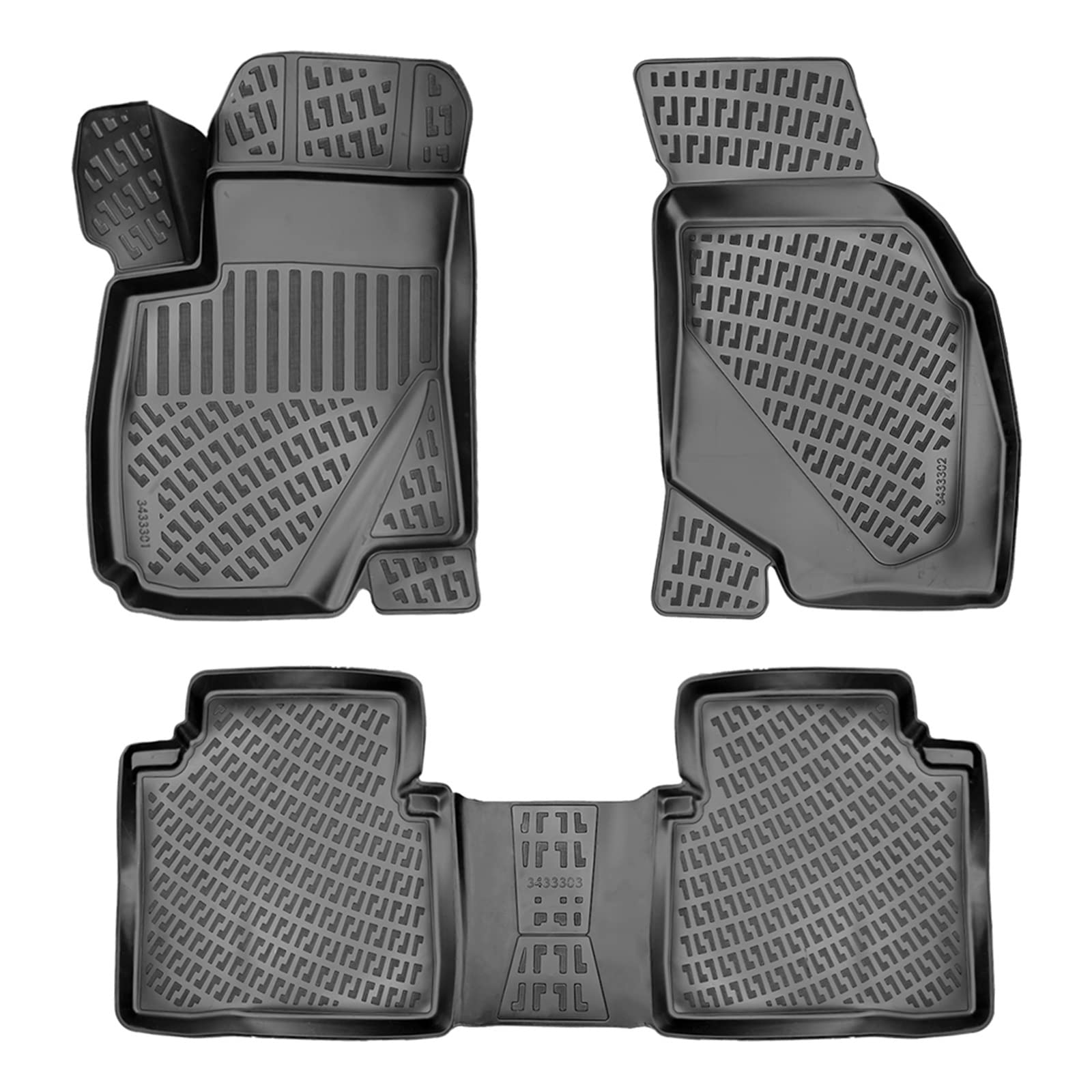 3D Car Floor Liner Compatible With Volvo XC90 2002-2015 Waterproof Special Foot Pad Fully Surrounded Mat Accessories Rugs Non-slip von DOPQNYLZW