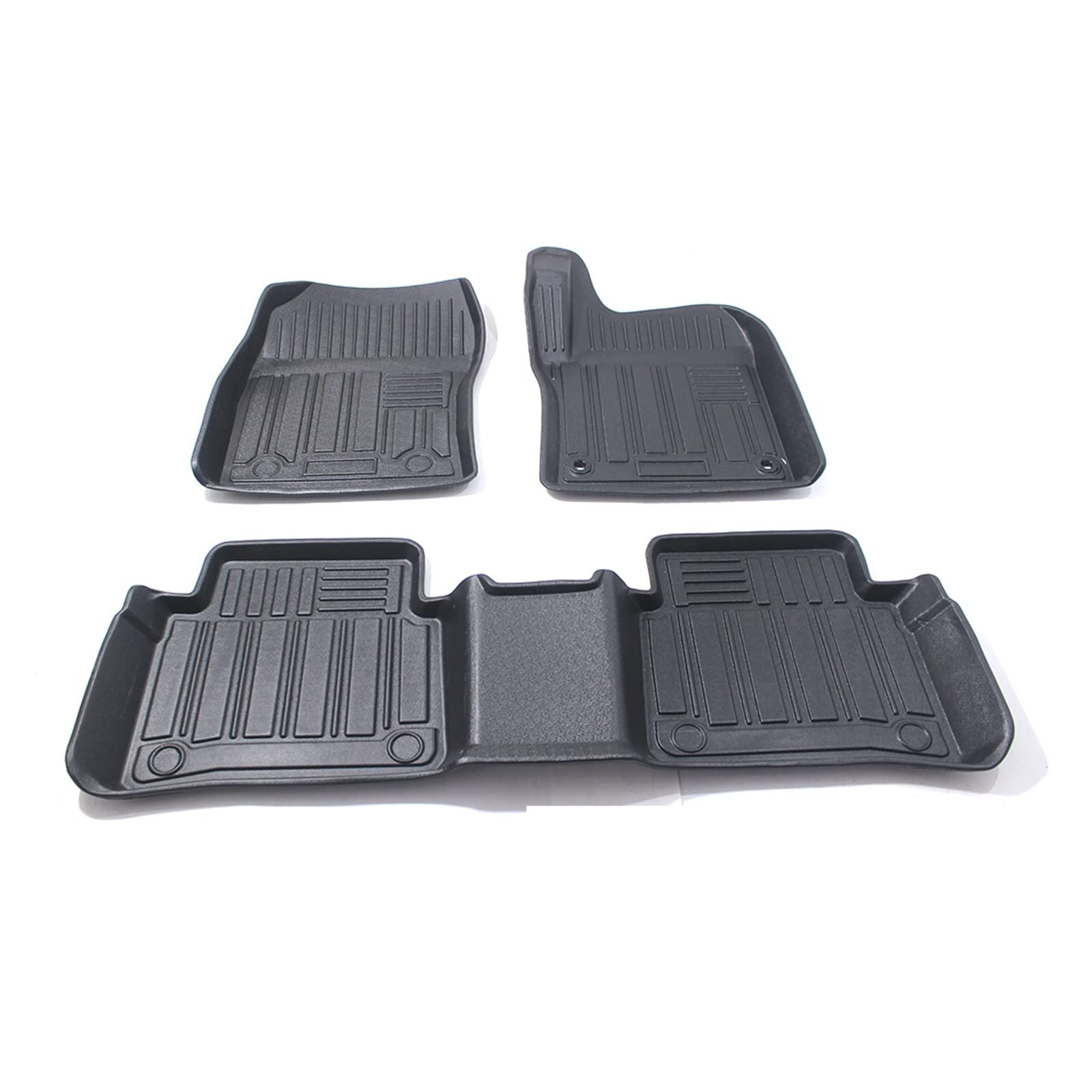 3pcs TPE Car Floor Mats Compatible With Prius 2012-2021 Black Right-hand Drive 3D Floor Mats Carpet von DOPQNYLZW