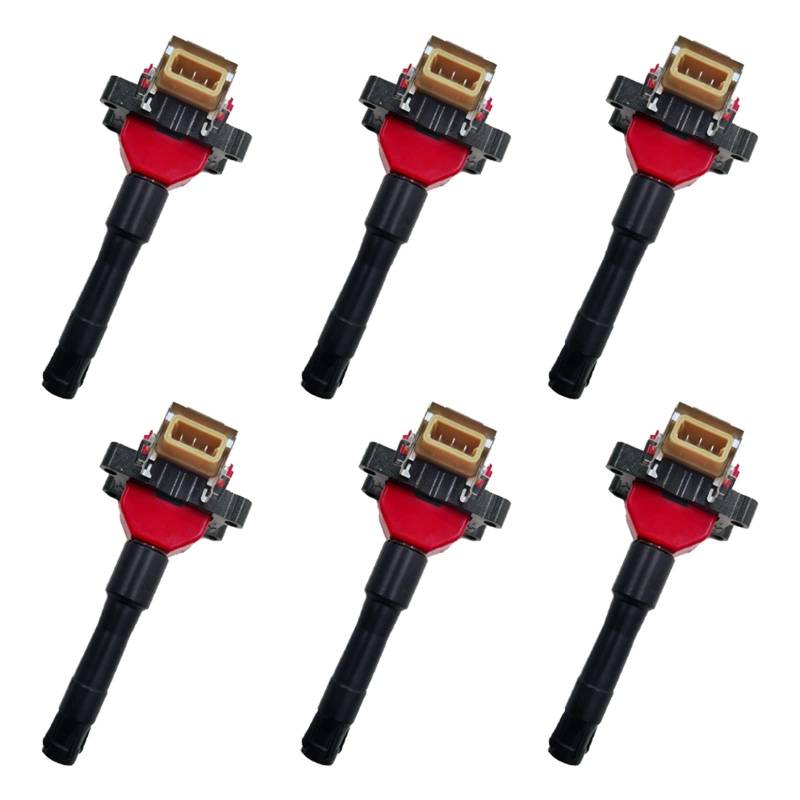 6PCS ARKAUTO HIGH ENERGY RED TOP IGNITION COIL 12131703359 12137599218 UF226 Compatible With BWM 3 5 7 E36 E34 E32 2.5 2.8 3.0 4.0 von DOPQNYLZW