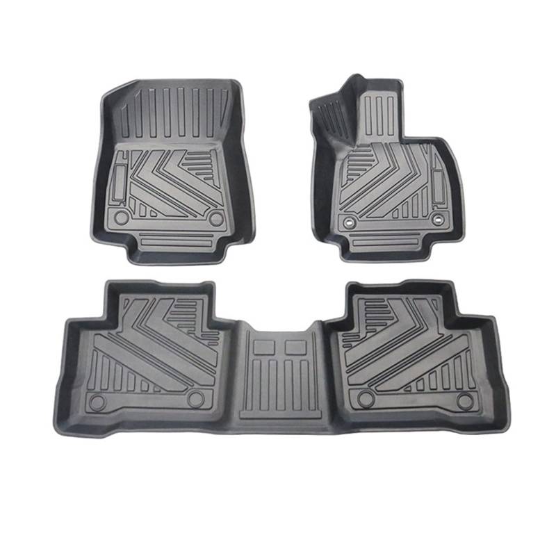 Auto Bodenbelag Tray Fusskissen Teppichmatten Full Set 3D TPE RHD Boden Automatte Kompatibel mit Harrier 60 2014-2019 Harrier 80 2020-2022 von DOPQNYLZW