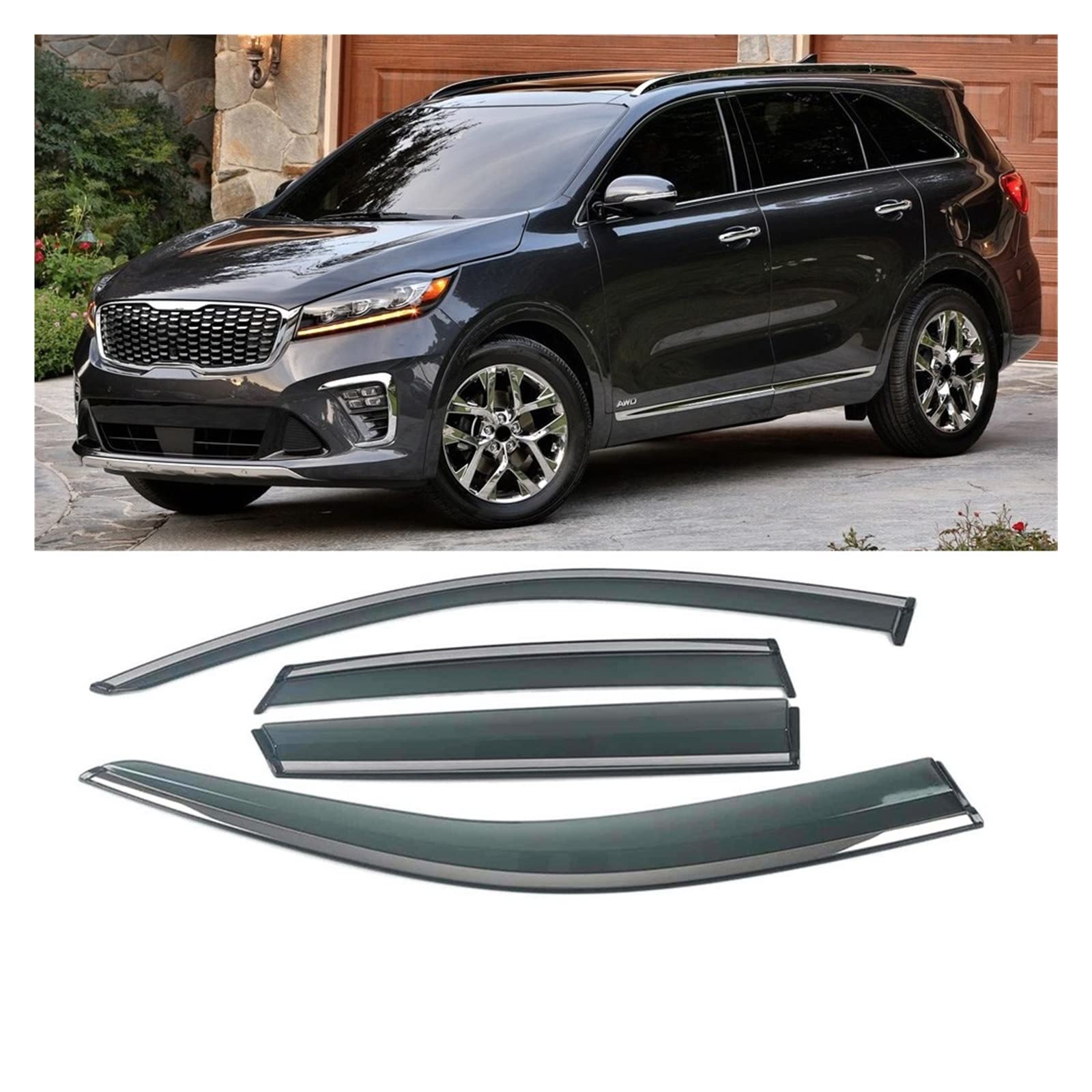 Auto-Fenster-Sonnenschutz, kompatibel mit Kia Cerato K3 K2 K7 KX5 (für Sorento 15–18) von DOPQNYLZW