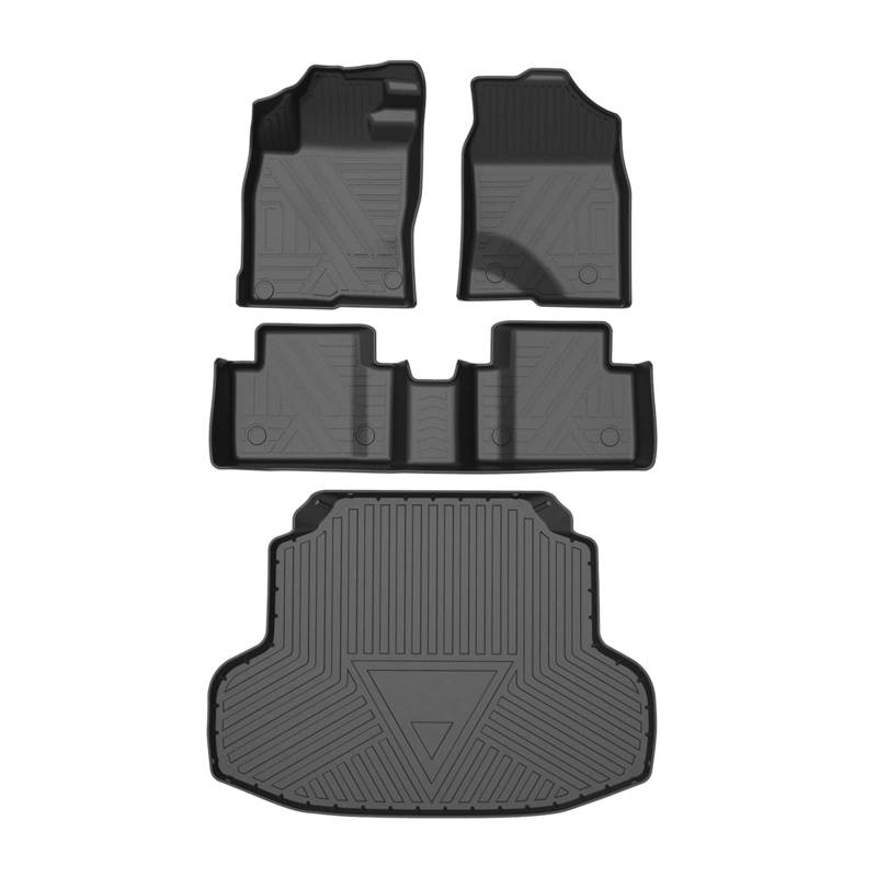 Auto Fußmatten Allwetter TPE Fußmatte Geruchlose Pad Tray Mat Innen Zubehör Kompatibel Mit Civic G10 2016-2020 von DOPQNYLZW