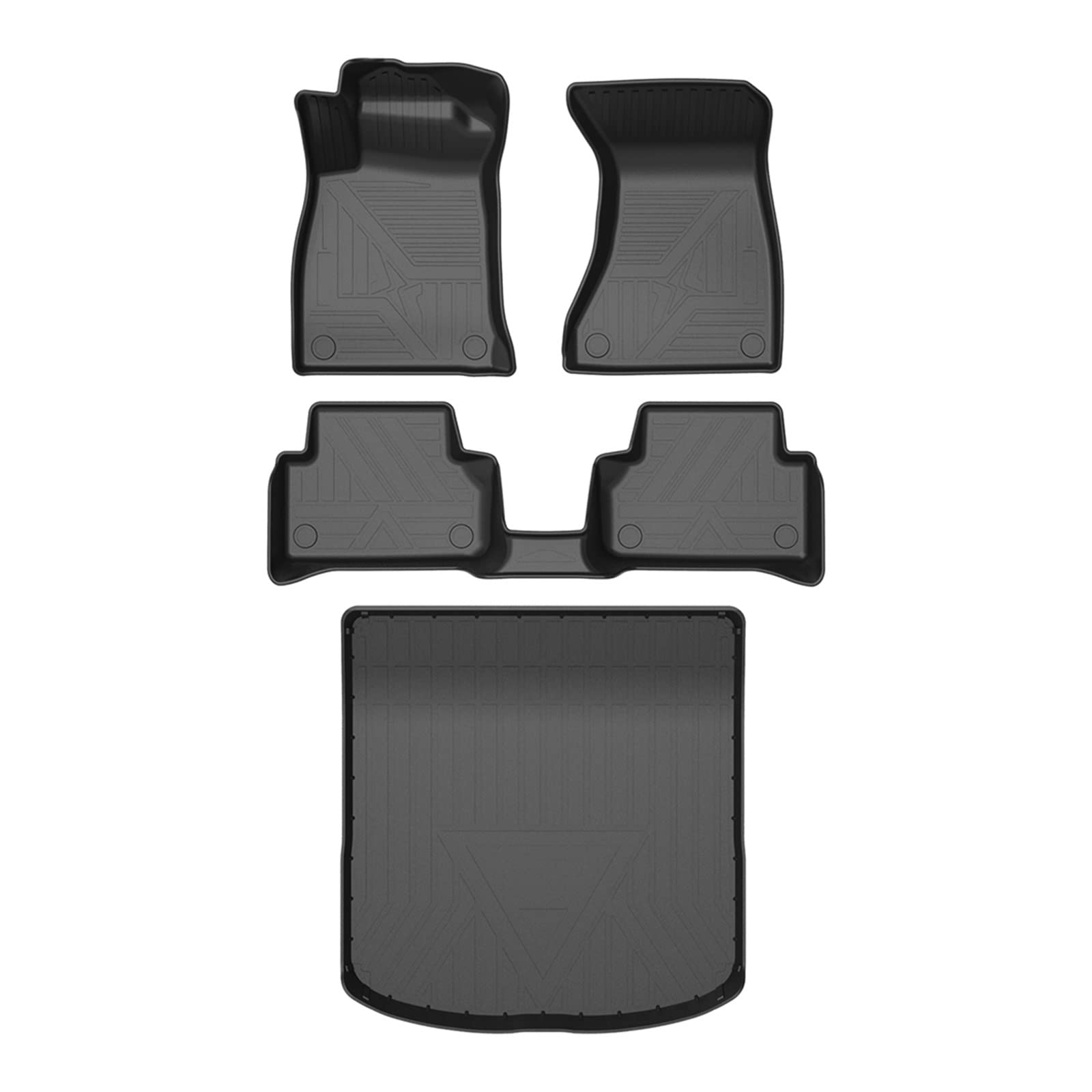 Auto Fußmatten Allwetter TPE Fußmatten Pad Tray Mat Interieur Zubehör Kompatibel Mit A5 8W6 Sportback 2016-2022 von DOPQNYLZW