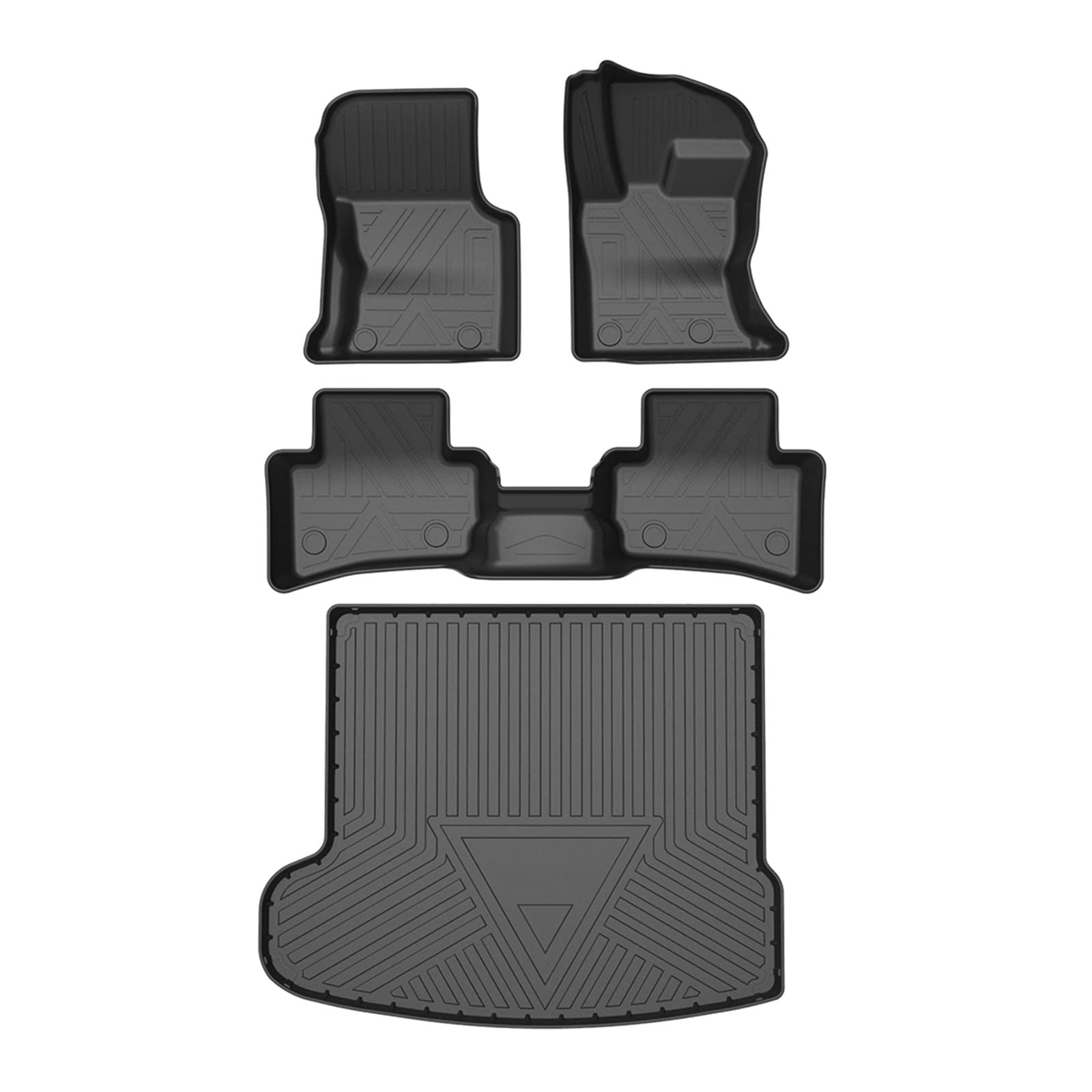 Auto Fußmatten Allwetter TPE Fußmatten Pad Tray Mat Interieur Zubehör Kompatibel mit Range Rover Velar L560 2017-2022 von DOPQNYLZW