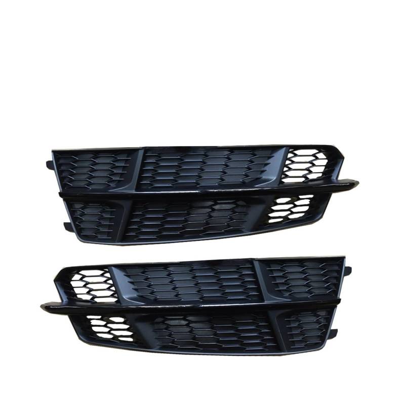 Auto Left Right Side Front Lower Bumper Fog Light Grille Foglamp Grill Cover Replacement Compatible With A6 S-line Sport 2016 2017 2018(Full Black) von DOPQNYLZW