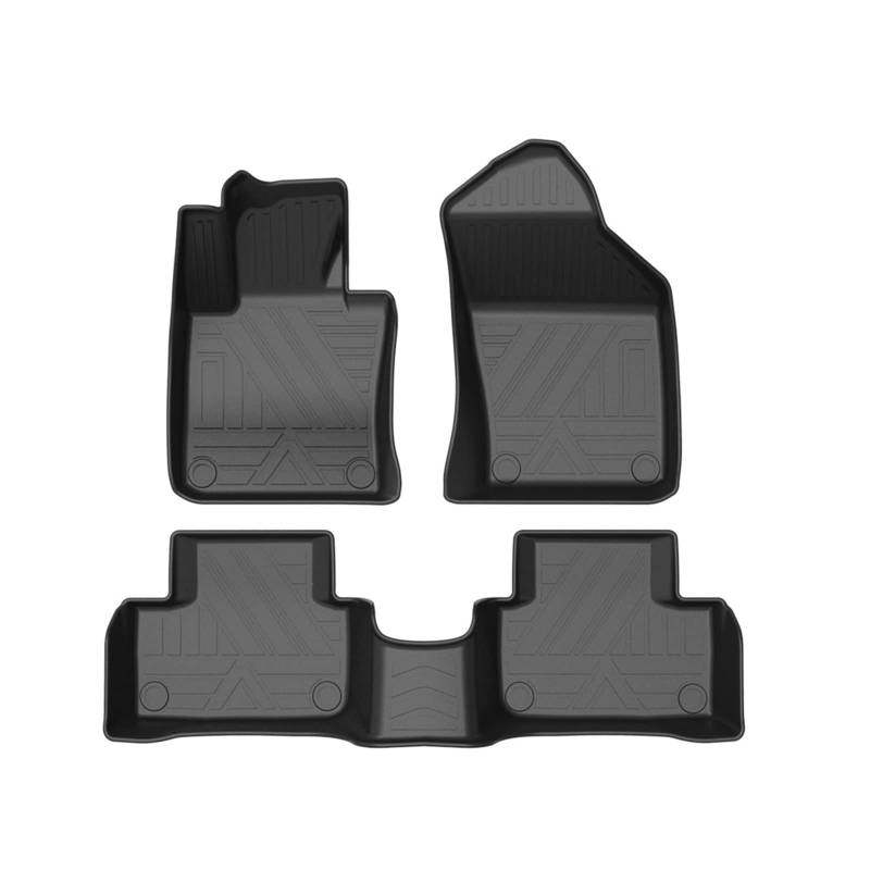 Automatten Kompatibel mit Volvo S60 2019-2021 Fußmatten Matte Durable Allwetter TPE Schwarz Voller Satz Trim Schutz Interieur(S60 19-20) von DOPQNYLZW