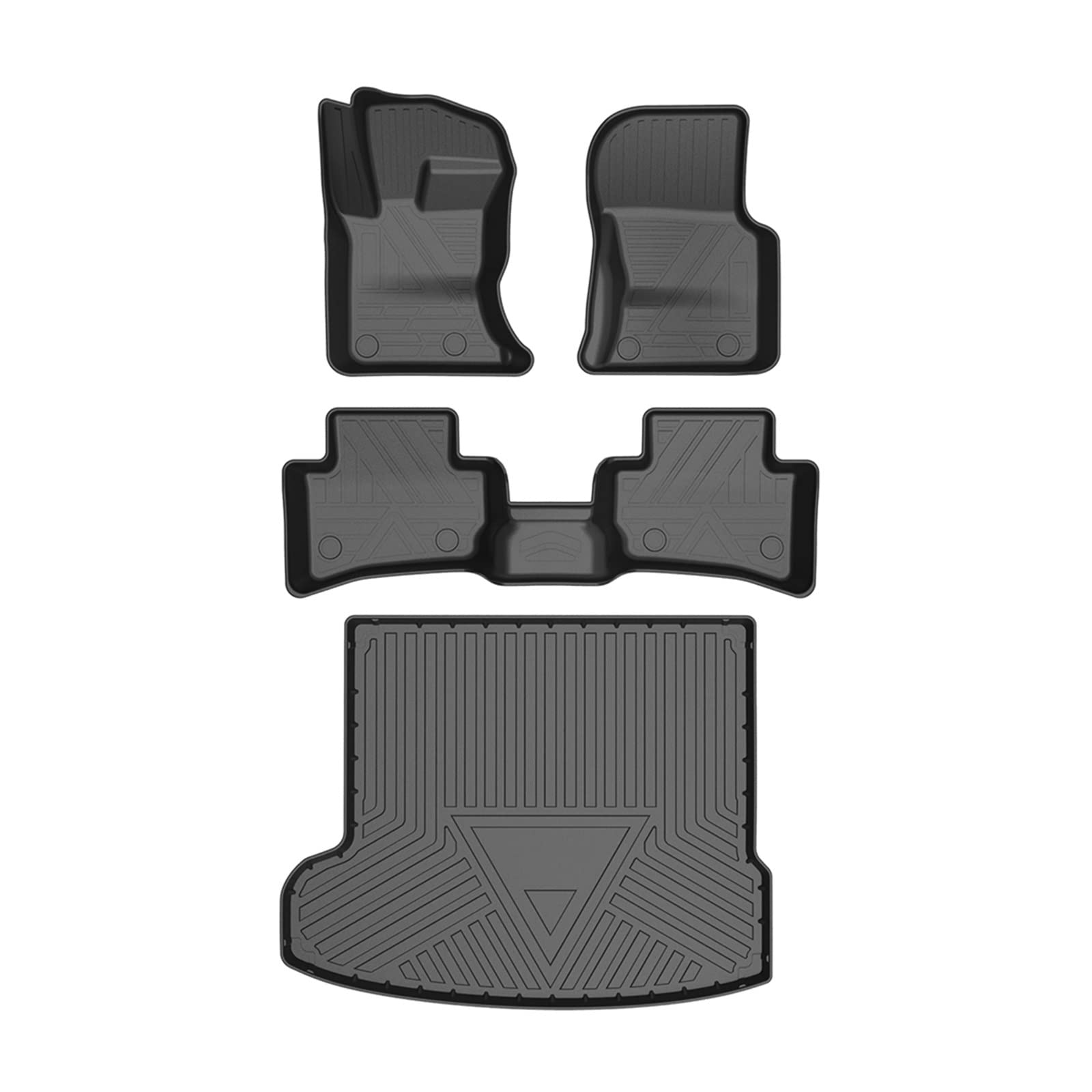 Car Floor Mats All-Weather TPE Foot Mats Odorless Pad Tray Mat Interior Accessories Compatible With Jaguar F-Pace X761 2016-2022(2021-2022) von DOPQNYLZW