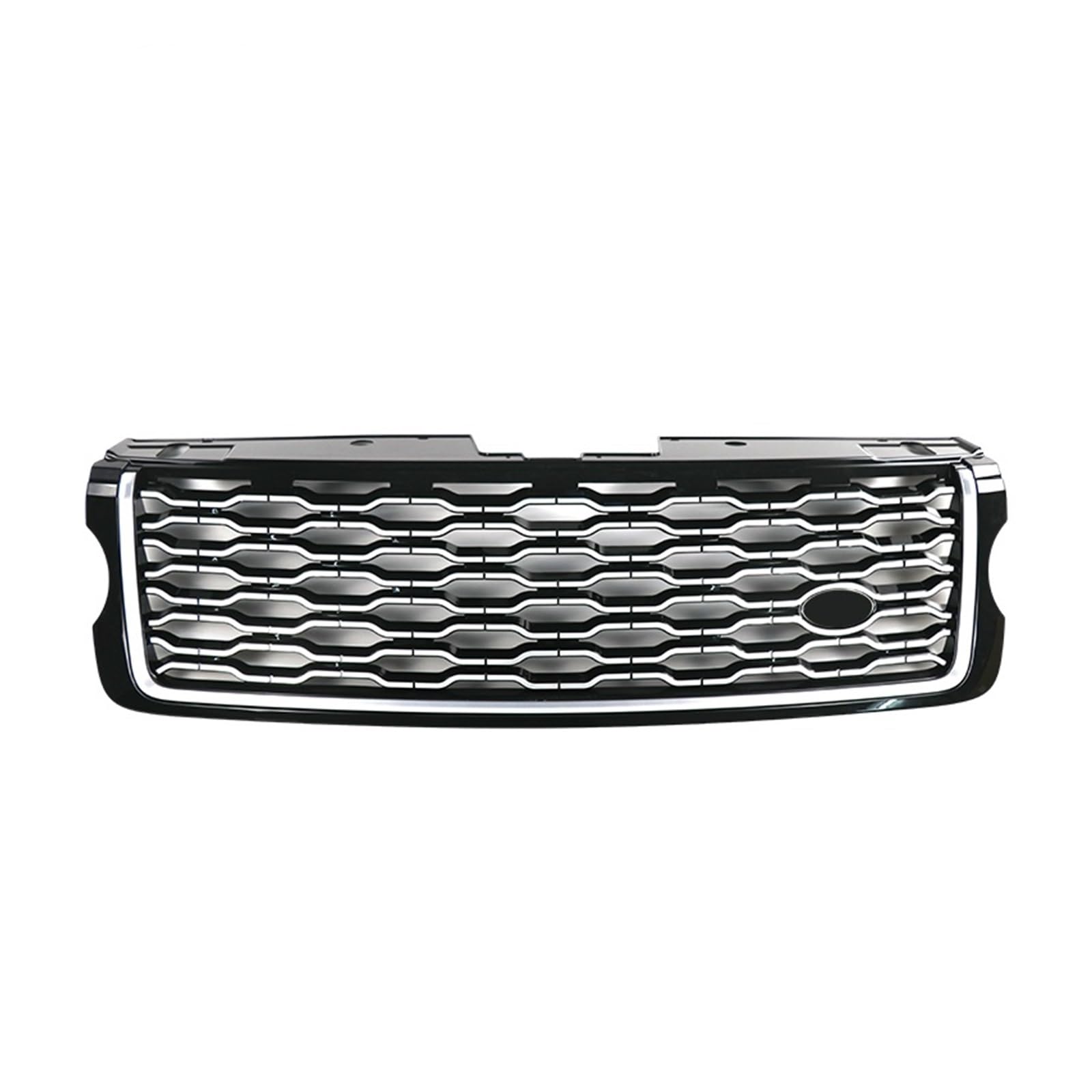 Car Front Bumper Grille Compatible With Land Rover Range Rover Vogue L405 Grill 2013-2017 Upgrade To 2018 Mesh Grills Style(Silver Grill) von DOPQNYLZW