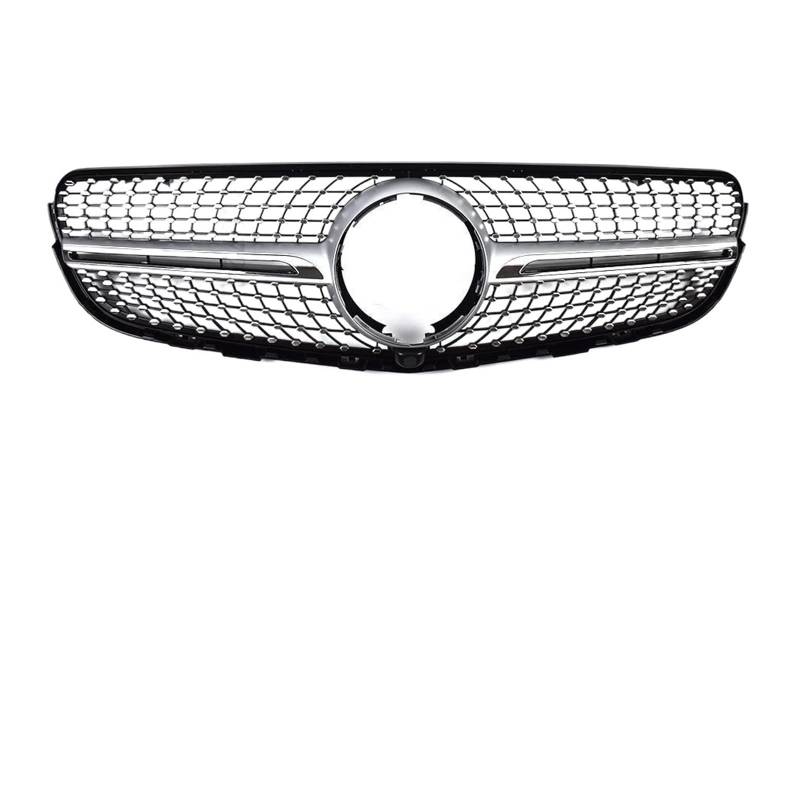 Diamond GT Style Front Hood Grille Racing Bumper Grill Compatible With Mercedes X253 GLC C253 200 220 250 260 300 350 2015-2019 Tuning(Diamond Silvery) von DOPQNYLZW