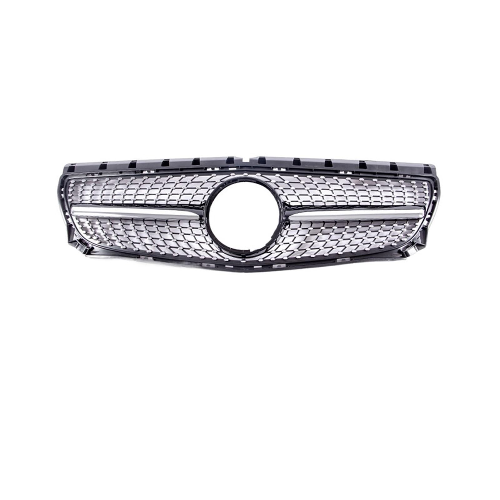 Diamond Grille for KLASSE B W246 Frontstoßstange, GT Grill Frontstoßstange, Schwarz und Silber, B180, B200, B250, B220, 2012-2014,2015-19(Diamond Black 12-14) von DOPQNYLZW