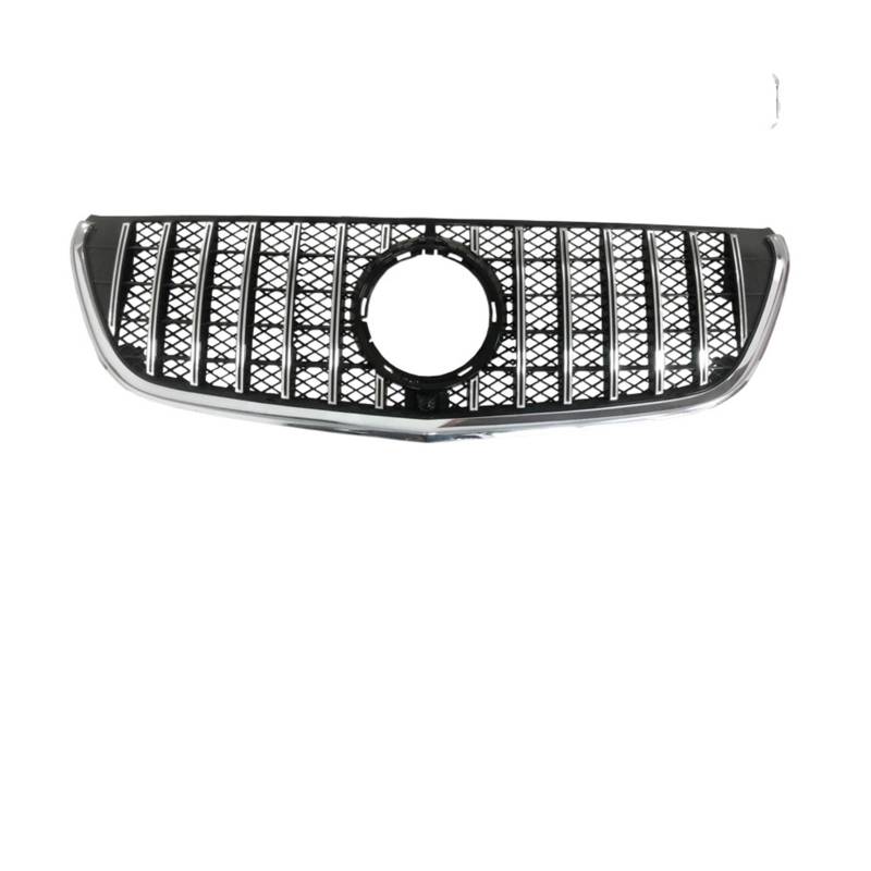 Schwarz Chrome Diamond GT Grille for V260 V250, Frontstoßstange, Racing Grid, for V-CLASS W447 2015-2019 Year(GT1 silver) von DOPQNYLZW