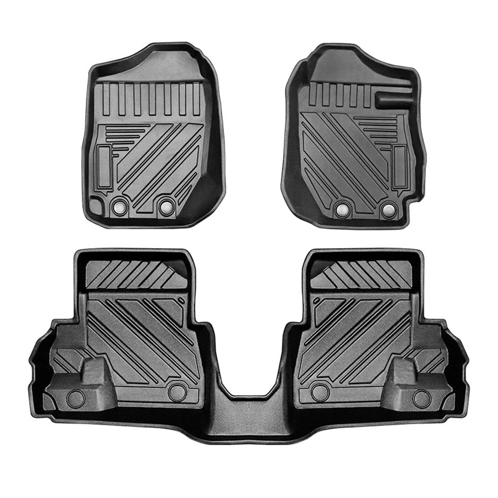 TPE Schwarz Schaltgetriebe Fußmatten Links/Rechts Lenker 3D Auto Fußmatten Kompatibel Mit Suzuki Jimny 2019-2020 JB74 64 (Rechte Hand Drive) von DOPQNYLZW