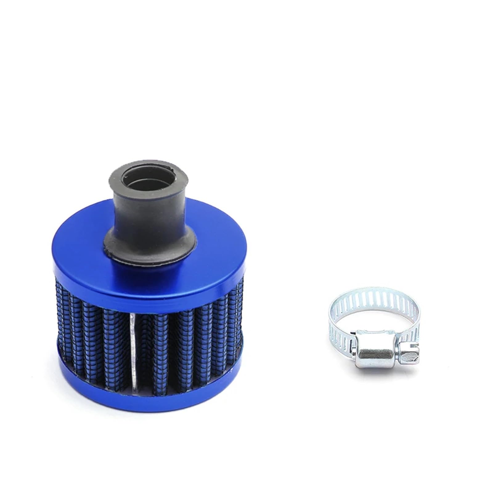 DOQIRWO 12mm Luftfilter Motorrad Filter Verschnaufpause High Flow Air Intake Turbo Kurbelgehäuse Entlüftungsabdeckung Leistungsfilter Kompatibel Auto Moto(ALL Blue) von DOQIRWO