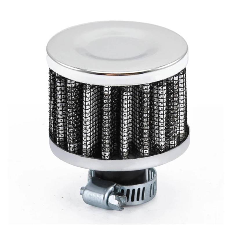 DOQIRWO 12mm Luftfilter Motorrad Filter Verschnaufpause High Flow Air Intake Turbo Kurbelgehäuse Entlüftungsabdeckung Leistungsfilter Kompatibel Auto Moto(Carbon) von DOQIRWO