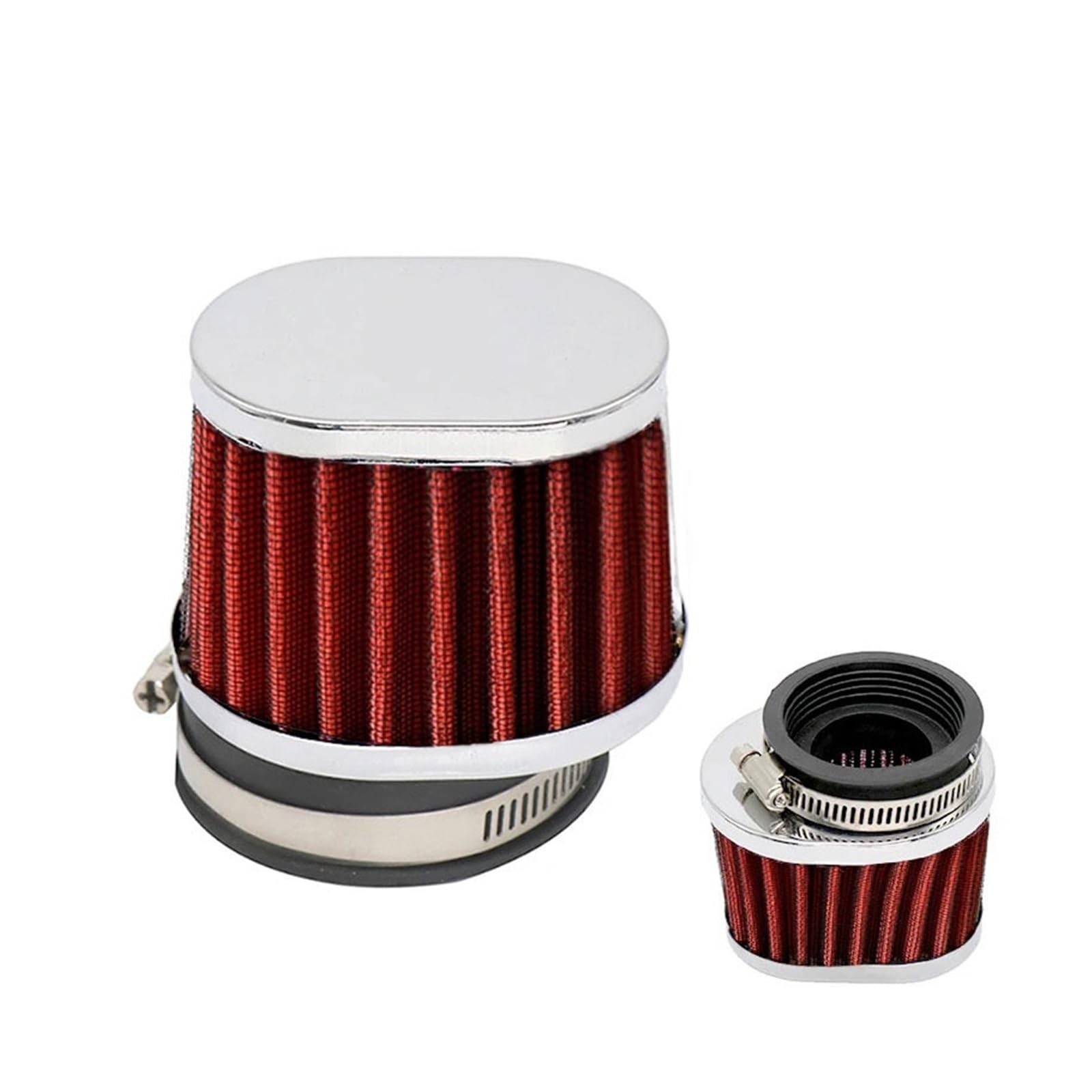 DOQIRWO Luftfilter Motorrad 42-60mm Sport Air Intake Filter Reiniger Moto Sets(42mm) von DOQIRWO