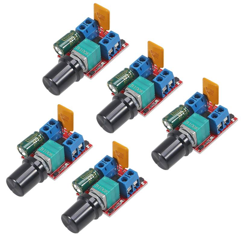 5Pcs 5A DC Motor Speed ​​Controller Modul 3V-35V Schalter Controller LED Dimmer Einstellbar PWM 3V 6V 12V 24V 35V Max 90W von DORHEA