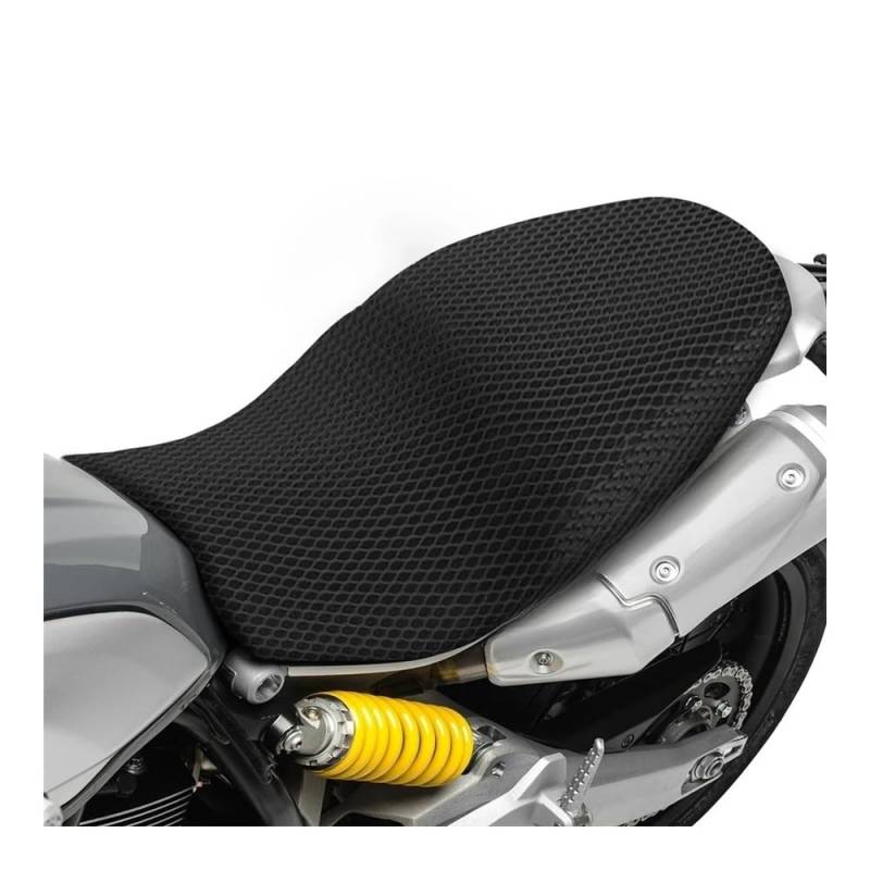 Motorrad Sitzbankbezug Für Du&Cati Scrambler 1100 Sport Pro Motorrad 3D Atmungsaktiver Mesh-Sitzkissenbezug Spezieller Stoff-Sattelschutz-Sitzbezug von DORTNVYEQ