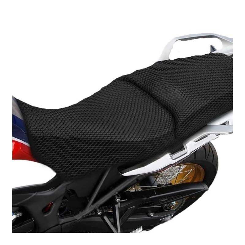 Motorrad Sitzbankbezug Für H&o&nda CRF1000L CRF1000 CRF 1000 L African Twin Adventure Sports 3D Mesh Sitzbezug Motorrad Anti-Slip Stoff Kissen Abdeckung von DORTNVYEQ