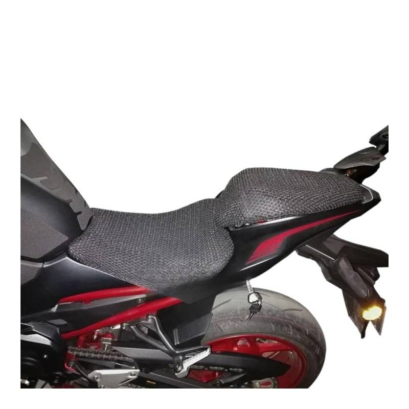 Motorrad Sitzbankbezug Für Kaw&asaki Z900 Z 900 ABS Anti-Rutsch 3D Mesh Stoff Sitzbezug Atmungsaktive wasserdichte Motorrad Roller Sitzbezüge Kissen von DORTNVYEQ