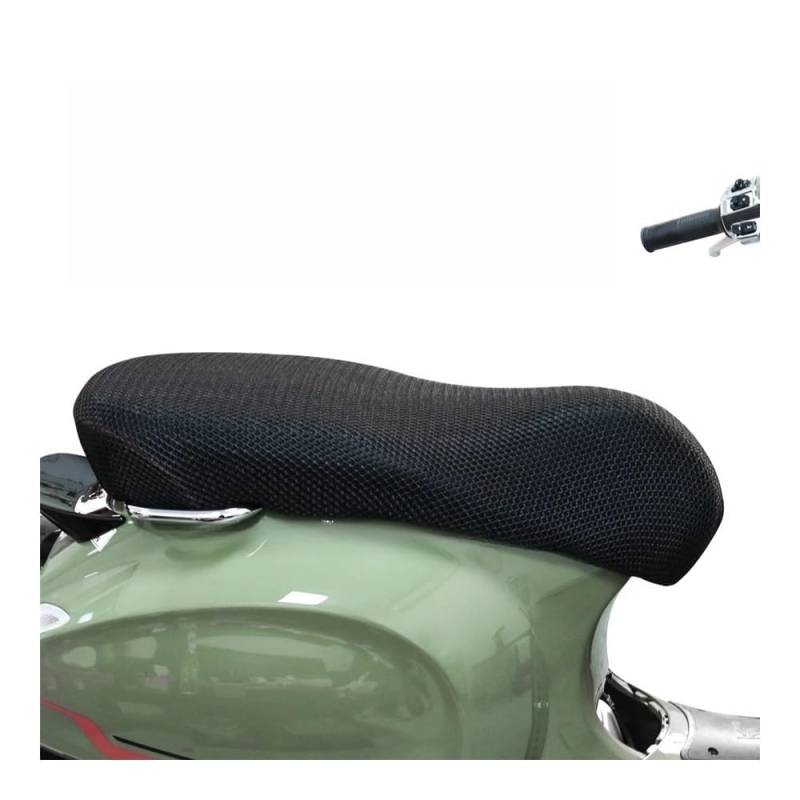 Motorrad Sitzbankbezug Für Ve&spa Primavera Sprint LX GTS GTV Motorrad Anti-Rutsch 3D Mesh Stoff Sitzbezug Atmungsaktives Wasserdichtes Kissen von DORTNVYEQ