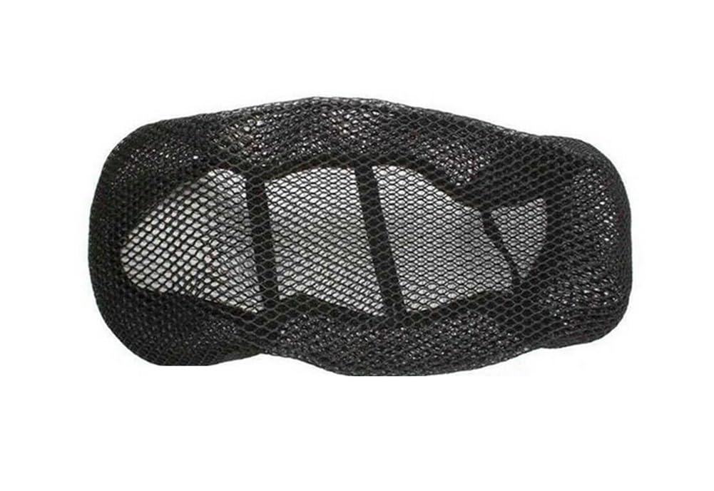 Motorrad Sitzbankbezug Motorrad Licht Atmungsaktive Sitzbezug Pads Polyester Mesh Motorrad Schwarz Anti-Rutsch-Kissen Mesh Net Auto Zubehör von DORTNVYEQ