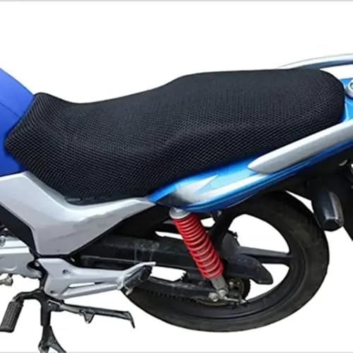 Motorrad Sitzbankbezug Motorradzubehör Motorradkissen Sitzbezug 3D Mesh Protectorl Anti-Rutsch-Kissen Mesh Net Anti-Rutsch-Pad Mesh-Sitzbezug von DORTNVYEQ