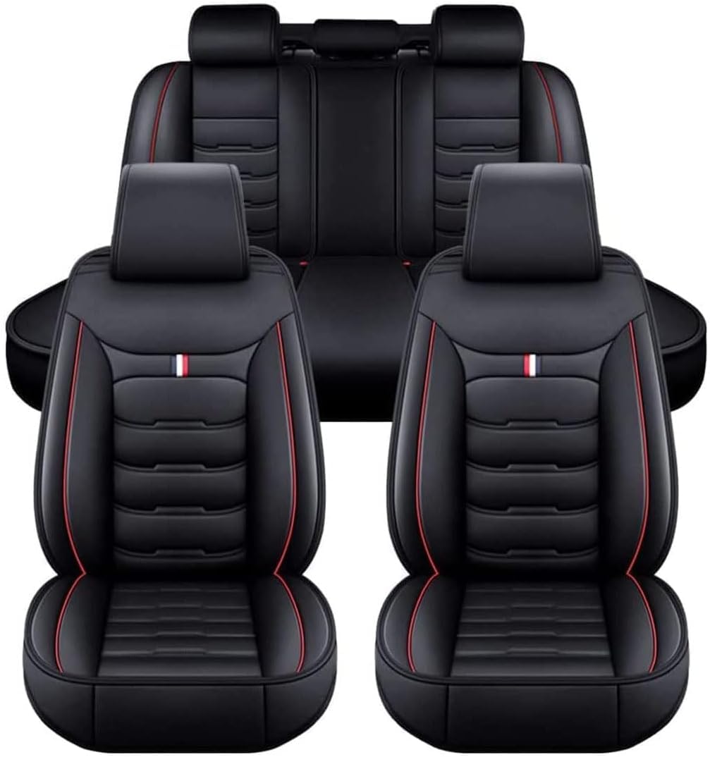DOUII Auto Sitzbezüge Set für Audi RS 5 RS Q8 RS 3 RS Q3 TT RS, Wasserdichter Verschleißfest Komfortabler Autositzbezug Sitzschoner Zubehör,Black-Red DOUII Auto Sitzbezüge Set für Audi RS 5 RS Q8 RS 3 RS Q3 TT RS, Wasserdichter Verschleißfest Komfortabler Autositzbezug Sitzschoner Zubehör,Black-Red von DOUII